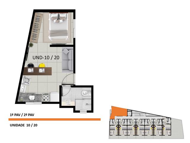 Planta 28m²
